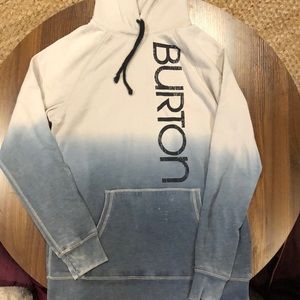 Burton white and blue hoodie
